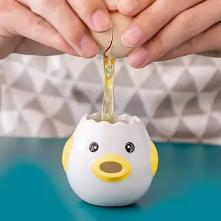 Eiertrenner Lustig, Eigelbtrenner, Egg Yolk Separator (Gelb)