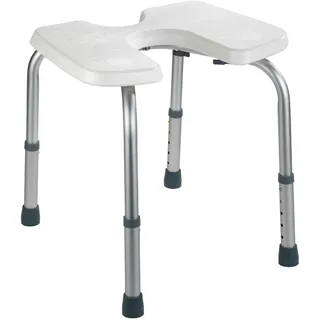 Wenko Hygienehocker Secura Duschhocker höhenverstellbar weiß
