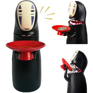 Nzkeuf Cartoon Sparschwein, Anime MüNzen Spardosen für Kinder, Piggy Bank Automatischem Schlucken von Münzen, Digitale Spardose mit Soundeffekten, Geschenk für Kinder und Erwachsene, Schwarz