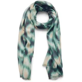 STREET ONE Damen A572769 Strukturschal mit Print, Tendril Green, A