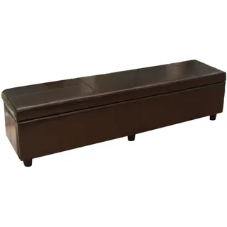 MCW Sitzbank MIT Aufbewahrung XXL Braun 180 x 45 x 45 cm