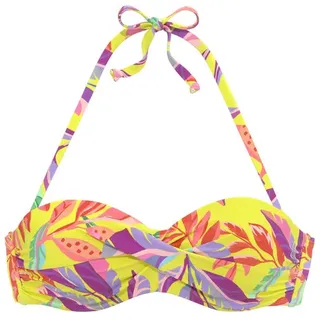 s.Oliver Bügel-Bandeau-Bikini-Top »Mallorca« in Wickeloptik, gelb
