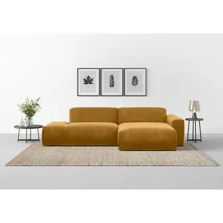 TRENDMANUFAKTUR »Braga, mit hochwertigem Kaltschaum, L-Form, in Cord erhältlich« modernes Sofa, Couch mit hohem Sitzkomfort, 275/72/160 cm (B/H/T)