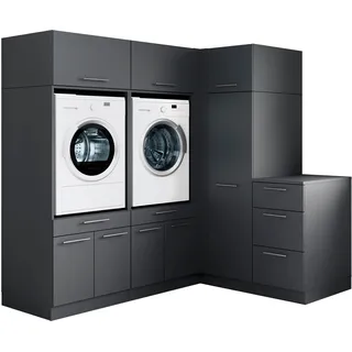 Laundreezy Mehrzweckschrank-Set »Laundreezy, 7-tlg. Mehrzweckschrank-Set B/H/T 203/200/68 cm« 6 Stk. tlg.