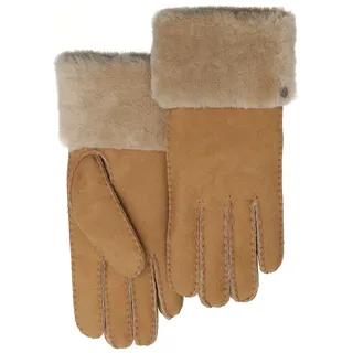 PEARLWOOD Lederhandschuhe "Emma" Atmungsaktiv, Wärmeregulierend, Wind - und Wasserabweisend, cognac