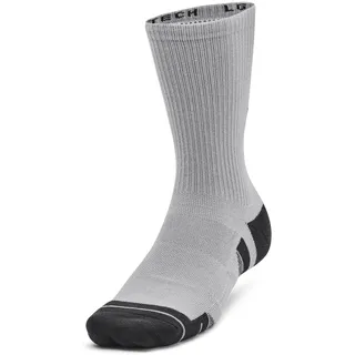 Under Armour Performance Tech Crew Socken 3er Pack Grau/Schwarz/Weiß 47-50
