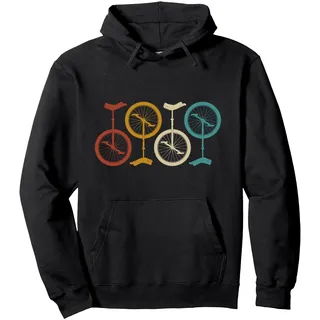 Einrad Einrad Kinder Mädchen Retro Vintage Pullover Hoodie