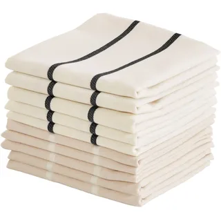 LeGer Home by Lena Gercke Geschirrtuch »Anisha, aus 100% Baumwolle« in zwei unterschiedlichen Farben, Maße je Tuch ca. 50x70 cm, weiß