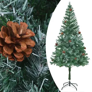 vidaXL Künstlicher Weihnachtsbaum mit Tannenzapfen 180 cm - Grün