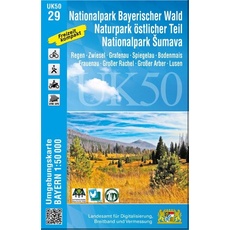 Nationalpark Bayerischer Wald, Naturpark östlicher Teil, Nationalpark Sumava 1:50 000 (UK50-29)