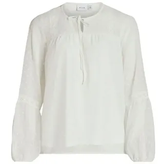 VILA Blusenshirt Viedee L/S Top - Noos Weiß 42