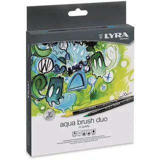 Lyra Pet LYRA Aqua Brush Duo Set mit 24 Farben, 1 stück (24er Pack)