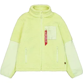 Alpha Industries Sherpa Zip-Jacke, Arctic lime, L