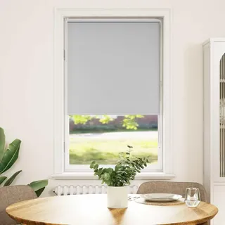 vidaXL Verdunkelungsrollo Hellgrau 85x150 cm Stoffbreite 80,7 cm - Grau