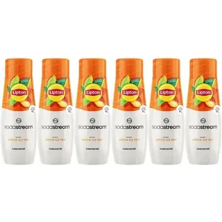 SODASTREAM Konzentrate – 6er-Pack Lipton Ice Tea Konzentrate – Bis zu 54 l Getränke – 440 ml