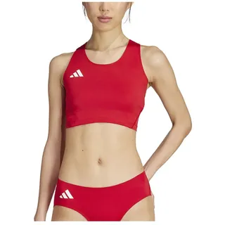 adidas Adizero Essentials Crop Sport-top - Team Power Red 2, L