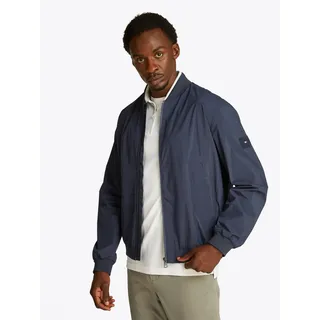 Bomberjacke TOMMY HILFIGER "BRANDED BOMBER", Herren, Gr. M, blau (desert sky), Web, Obermaterial: 100% Polyamid, relaxed fit, Rippstrickbündchen, Jacken Bomberjacke