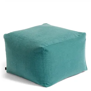Hay Pouf, Baumwolle, grün, Höhe: 40 cm, Tiefe, Länge: 59 cm, 540821, Höhe: 40 cm, Tiefe: 59 cm, Länge: 59 cm