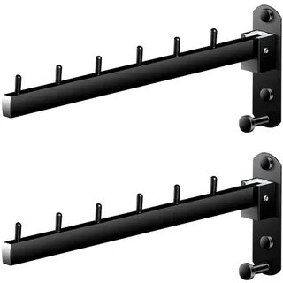DONGKER Kleiderlüfter, 2 Stuck Platzsparende Kleiderstange, 15kg Tragkraft, Klappbar Wand Kleiderständer Wandhaken Klapphaken für Balkon Badezimmer Waschküche