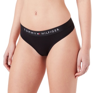 Tommy Hilfiger Thong (Ext Sizes) Stringtangas Damen, Schwarz (Black), XS