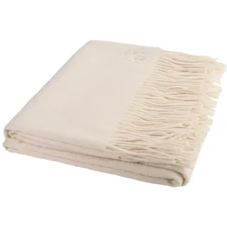 Zoeppritz Tagesdecke Classic Cashmere , Weiß , Textil , Uni , 130x180 cm , Fransen , Heimtextilien, Wohntextilien, Decken, Kuscheldecken
