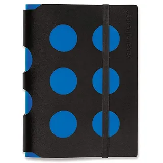 Vacavaliente Notizbuch, Recycled Leder, blu