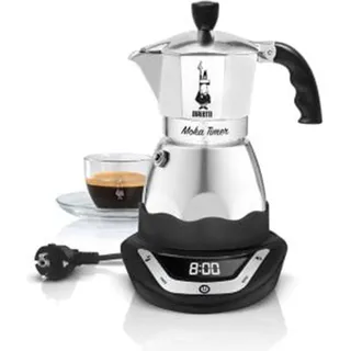 Bialetti Moka Timer 3 Tassen Silber