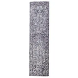 Tom Tailor Funky Orient Tabriz Teppichläufer 75 x 290 cm Grau
