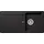 TYPD100SAGNE links Einbauspüle nero Drehknopfventil 860 x 435 mm