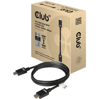 Club 3D HDMI-Kabel 2.1 St./St. 1,5 m Schwarz