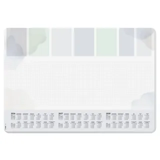Sigel H6312 Papier-Schreibtischunterlage DIN A2, Wandkalender 2026 - 2028 und Wochenplan, 30 Blatt, Schreibunterlage aus nachhaltigem Papier