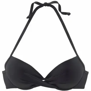 s.Oliver Push-Up-Bikini-Top »Spain« in Wickeloptik, schwarz,