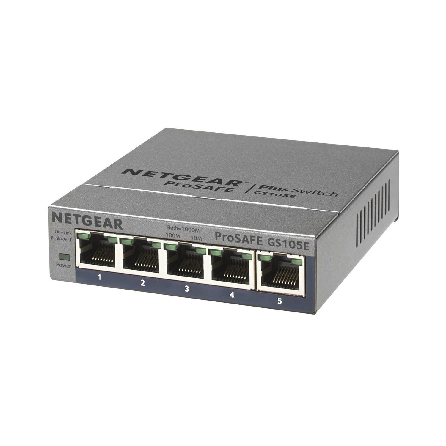 Bild von GS105E 5-Port Gigabit Ethernet (10/100/1000) Grau
