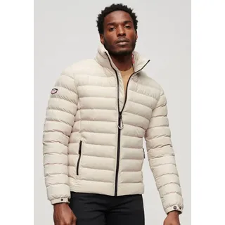 Superdry Steppjacke "FUJI PRINT PADDED JACKET", Herren, Gr. S, grau (chateau grau), Web, Obermaterial: 100% Polyester, unifarben, slim fit, Jacken Steppjacke