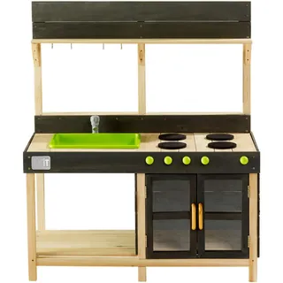 Exit Toys Kinderküche Exit Yummy 200 , Grau , Holz, Kunststoff , Zeder , 55x115x102 cm , Fsc, EN 71 , mit Knöpfen , Freizeit & Co, Gartenspielzeug, Sonstiges Gartenspielzeug