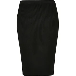 URBAN CLASSICS Knit Midirock Black L
