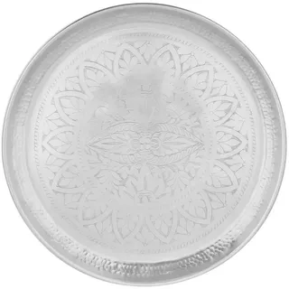 Butlers Dekoteller (6er Set) Oriental Lounge , Silbereichenfarben , Metall , 3 cm , Dekoration, Dekoartikel, Dekoteller & -tabletts