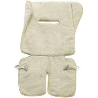 ITALBABY 050.0030 Universal-Sitzauflage für Kinderwagen, wendbar, mit Frottee beige