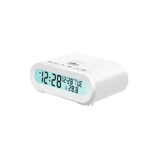 LogiLink SC0121W Radiowecker FM USB Fühlbare Tasten, Weckfunktion Weiß