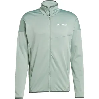 Adidas Terrex Xperior Climawarm Light Fleece Mit Durchgehendem Reißverschluss - Silver Green - S