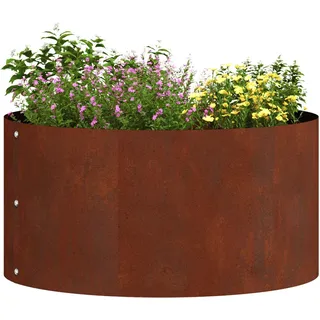 vidaXL Pflanzenring 5 pcs Braun 40 x 40 x 20 cm Wetterfeststahl - Braun