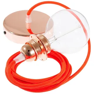 Creative Cables Rf15 2 M Hängeleuchte Pendel Für Lampenschirm - Neon Yellow / Copper - One Size