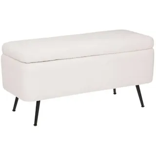 Atmosphera Createur d ́interieur Sitzbank 100/40/48,5 cm , Weiß , Kunststoff , 48.5x40.5x100 cm , Esszimmer, Bänke, Sitzbänke