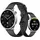 Watch S4 BT 41 mm Edelstahlgehäuse silber Fluorkautschuk-Armband schwarz M