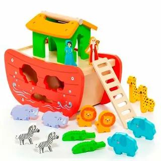 Molto Holz Noah Arche Mit 17 Stücke - Multicolor - One Size