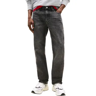 Tommy Jeans Herren Jeans Hose Ryan Slim Straight Leg, Schwarz (Denim Washed Black), 32W/38L