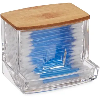 Relaxdays Relaxdays, Badaufbewahrung, Wattestäbchen Aufbewahrung