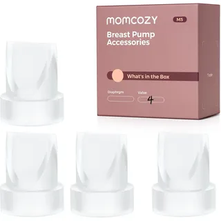 Momcozy M5 Entenschnabelventile, 4 Stück, Ersatzteile für Milchpumpe M5