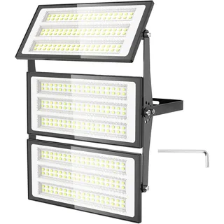 papasbox 300W LED Strahler Flutlichter Außen | Scheinwerfer Außenstrahler 6500K Kaltweiß IP66 Wasserdicht | LED Fluter für Garten Garage Sportplatz