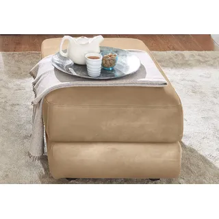 Calia Italia Hocker Gaia Luxus-Microfaser 67 x 44 x 90 cm Beige